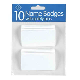 100 Identification Name Badges with Safety Pins-Name Badges-Esposti-EL115-10-Executive Retail Ltd