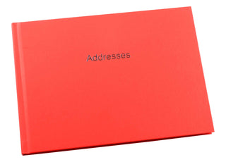 Address Book Landscape - Hardback Cover - Red - 212 x 156mm-Address Book-Esposti-EL5-Red-1-Executive Retail Ltd