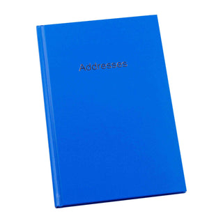 Address Book Large - Hardback Cover - Blue - 130 x 196mm-Address Book-Esposti-EL4-Blue-1-Executive Retail Ltd