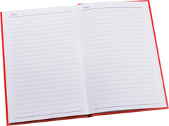 Address Book Large - Hardback Cover - Red - 130 x 196mm-Address Book-Esposti-EL4-Red-1-Executive Retail Ltd