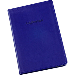 Address Book - PU Leather Cover - Blue - Size 131 x 196mm-Address Book-Esposti-EL337-Blue-1-Executive Retail Ltd