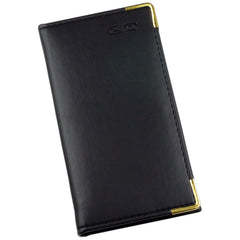 Address Book Slim - Italian PU Leather Cover - Gold Corners - Size 115 x 140mm-Address Book-Esposti-EL328-1-Executive Retail Ltd