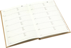 Address Book - Striped Vinyl Paper Cover - Red - Size 135 x 205mm-Address Book-Esposti-EL37-Red-1-Executive Retail Ltd
