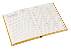 All Occasion Address Book - PU Leather Cover - Beige - Size 132 x 180mm-Address Book-Esposti-EL300PU-Beige-1-Executive Retail Ltd