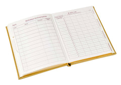 All Occasion Address Book - PU Leather Cover - Beige - Size 132 x 180mm-Address Book-Esposti-EL300PU-Beige-1-Executive Retail Ltd