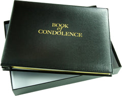 Book of Condolence - Loose Leaf Inner Page Format - Presentation Boxed - Black - Size 265 x 195mm-Condolence Book-Esposti-EL59-1-Executive Retail Ltd