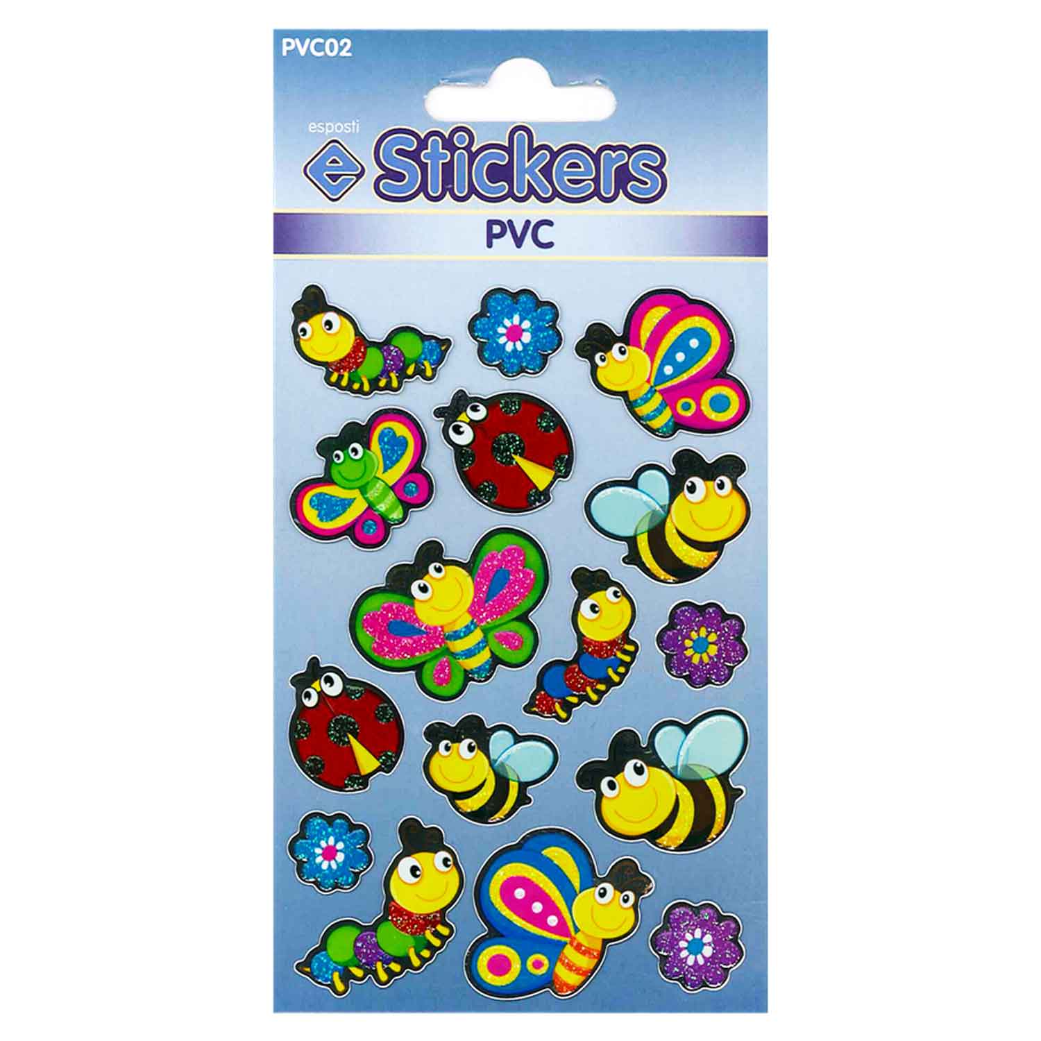 Bugs Self Adhesive PVC Novelty Stickers - Pack of 10