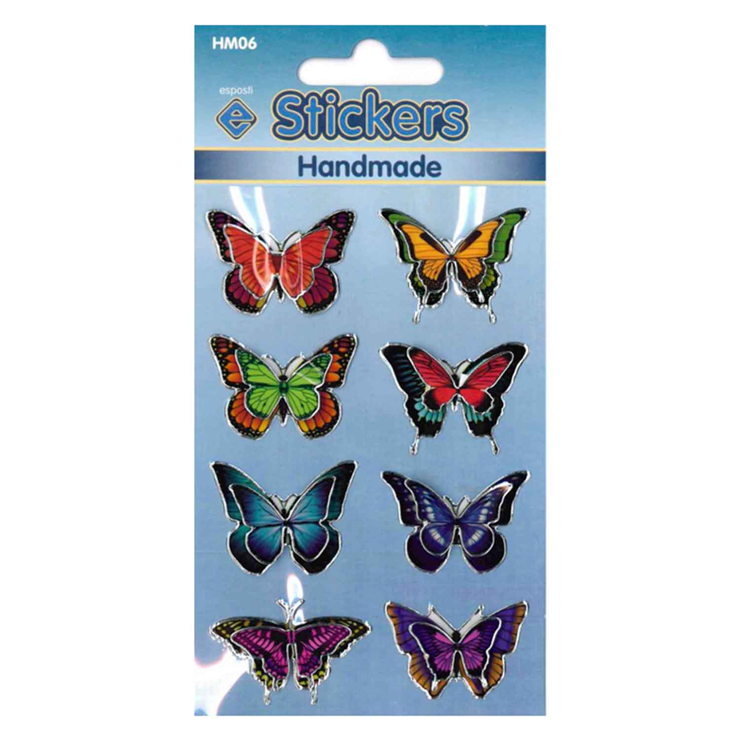 Butterfly Self Adhesive Handmade Novelty Stickers - Pack of 10