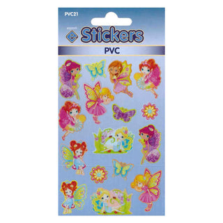Fairies Self Adhesive PVC Novelty Stickers - Pack of 10-Novelty Stickers-Esposti-PVC21-10-Executive Retail Ltd
