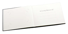 In Loving Memory - Condolence Book - Informal Lined Inner Page Format - Boxed - Black-Condolence Book-Esposti-EL57B-1-Executive Retail Ltd