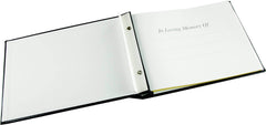 In Loving Memory - Condolence Book - Loose Leaf Inner Page Format - Presentation Boxed - Black - Size 265 x 195mm-Condolence Book-Esposti-EL59IL-1-Executive Retail Ltd