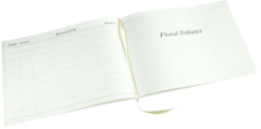 In Memory - Condolence Book - Formal Inner Page Format - Presentation Boxed - White - Size 265 x 195mm-Condolence Book-Esposti-EL52-1-Executive Retail Ltd