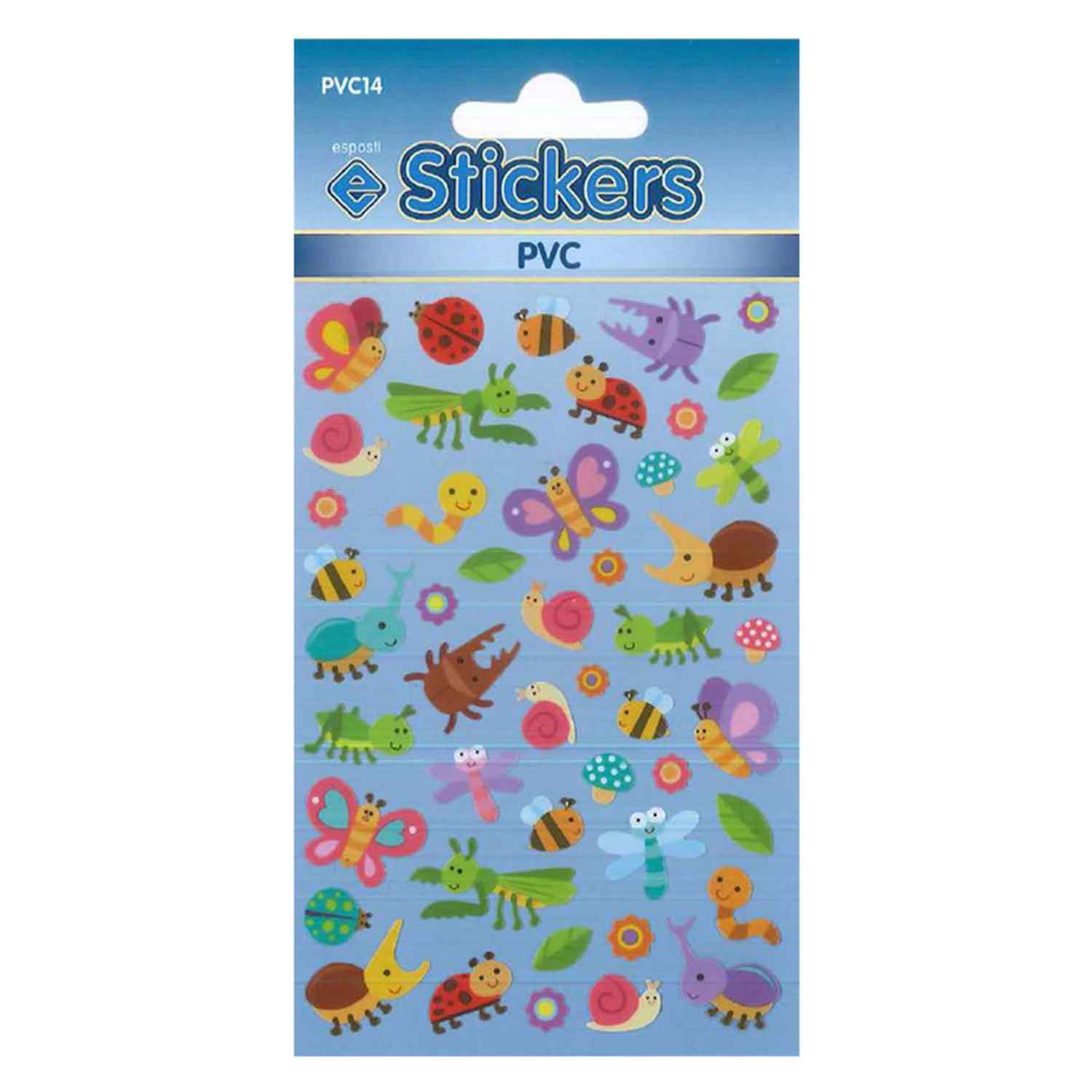 Insects Self Adhesive PVC Novelty Stickers - Pack of 10