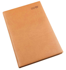 Italian PU Leather Address Book - Padded Cover - Gold Edged Pages - Tan - Size 150 x 220mm-Address Book-Esposti-EL310-Tan-1-Executive Retail Ltd