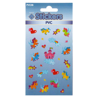Little Pony Self Adhesive PVC Novelty Stickers - Pack of 10-Novelty Stickers-Esposti-PVC08-10-Executive Retail Ltd