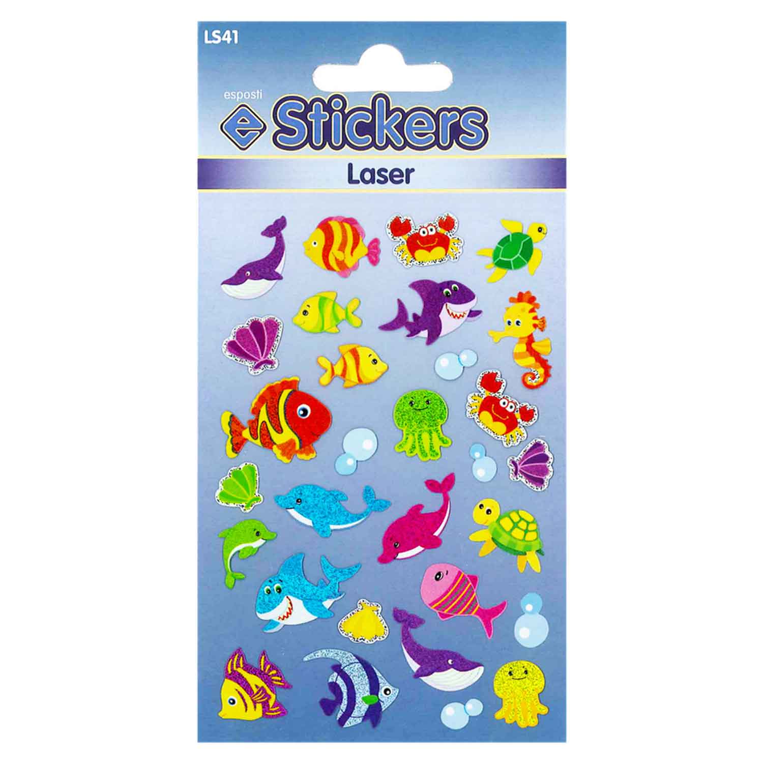 Marine Self Adhesive Laser Novelty Stickers - Pack of 10