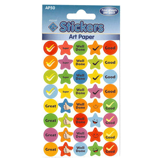 Rewards Self Adhesive Novelty Stickers - Pack of 10-Novelty Stickers-Esposti-AP50-10-Executive Retail Ltd