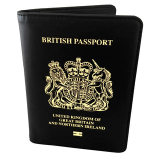RFID Safe British Passport Wallet - UK Passport & Credit Card Holder-Travel Accessories-Executive Retail-EL116-1-Executive Retail Ltd