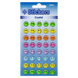 Smileys Self Adhesive Novelty Stickers - Pack of 10-Novelty Stickers-Esposti-CRY01-10-Executive Retail Ltd