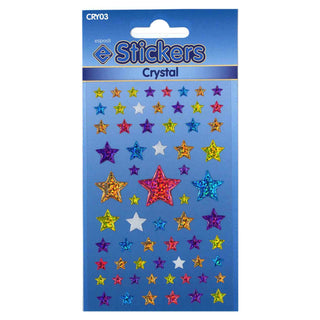 Stars Self Adhesive Novelty Stickers - Pack of 10-Novelty Stickers-Esposti-CRY03-10-Executive Retail Ltd
