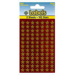 Stars Stickers 1820 x 9mm Gold Foil Self Adhesive - 10 Packs Containing 1820 Labels-Stars Stickers-Esposti-BL61-10-Executive Retail Ltd
