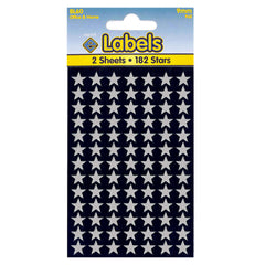 Stars Stickers 1820 x 9mm Silver Foil Self Adhesive - 10 Packs Containing 1820 Labels-Stars Stickers-Esposti-BL60-10-Executive Retail Ltd