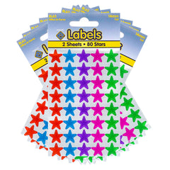 Stars Stickers 800 x 14mm Assorted Colours Self Adhesive - 10 Packs Containing 800 Labels-Stars Stickers-Esposti-BL65-10-Executive Retail Ltd