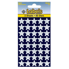 Stars Stickers 800 x 14mm Silver Foil Self Adhesive - 10 Packs Containing 800 Labels-Stars Stickers-Esposti-BL63-10-Executive Retail Ltd