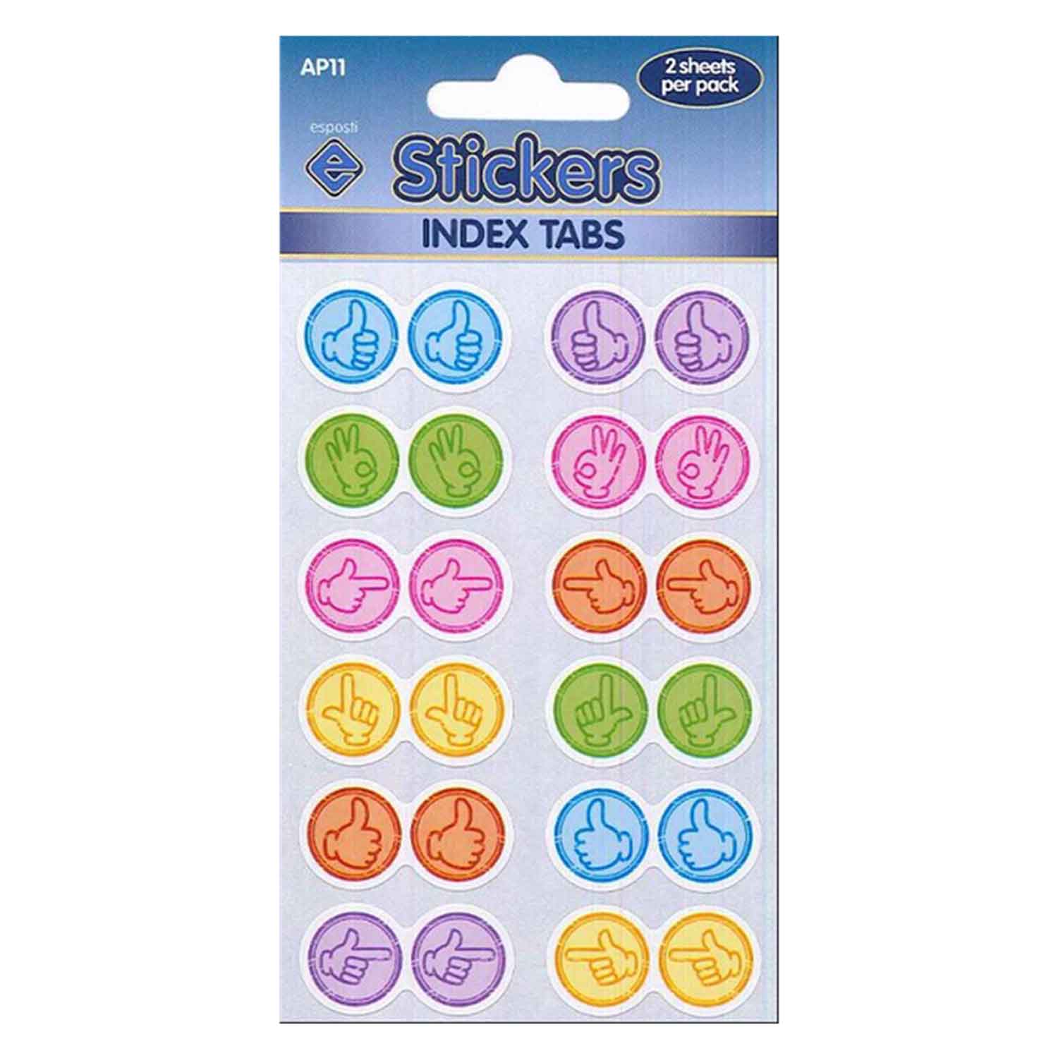 Thumbs Self Adhesive Novelty Stickers - Pack of 10