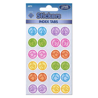 Thumbs Self Adhesive Novelty Stickers - Pack of 10-Novelty Stickers-Esposti-AP11-10-Executive Retail Ltd