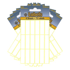 White Labels 11x38mm Self Adhesive Sticky - 10 Packs Containing 720 Stickers-White Labels-Esposti-BL06-10-Executive Retail Ltd